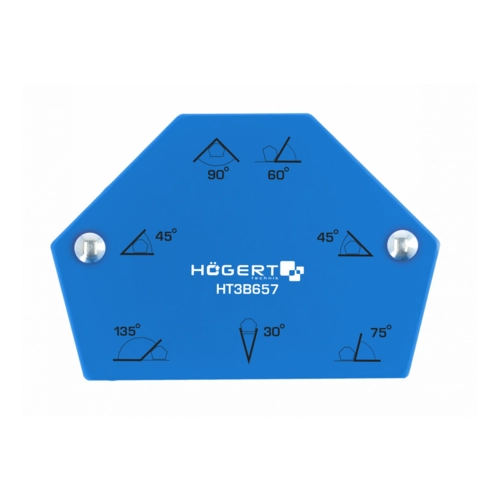 HOEGERT Шестигранный магнитный угольник для сварочных работ 11,5кг, размер: 100х69х16мм