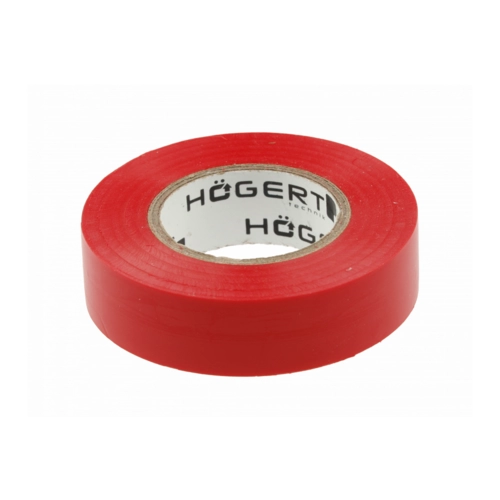 HOEGERT Изоляционная лента 0,13x19мм x 20м, красная